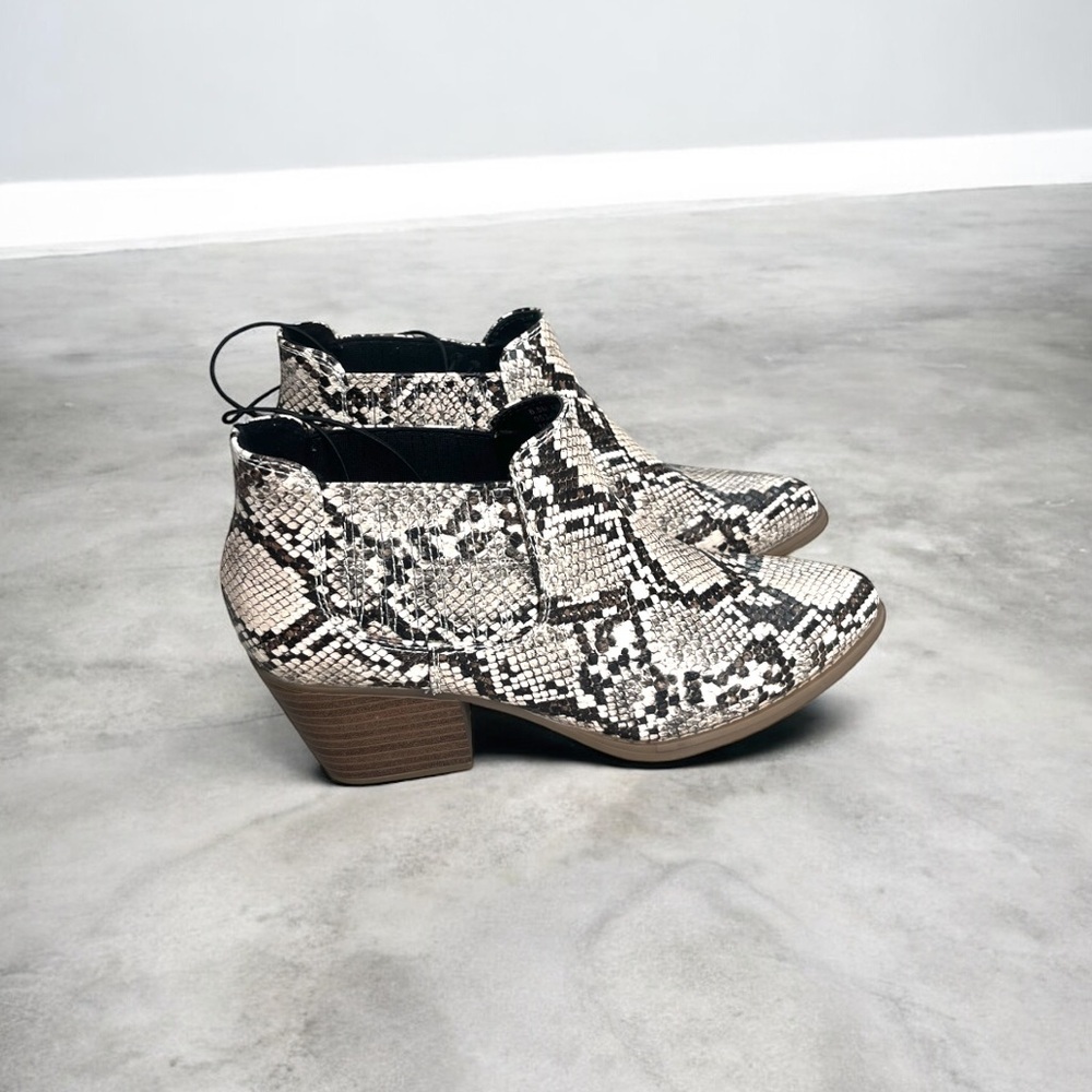 Ana Snakeskin Ankle Boots | Booties |